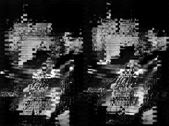 Edinburgh Castle Esplanade 1950 Edinburgh Tattoo